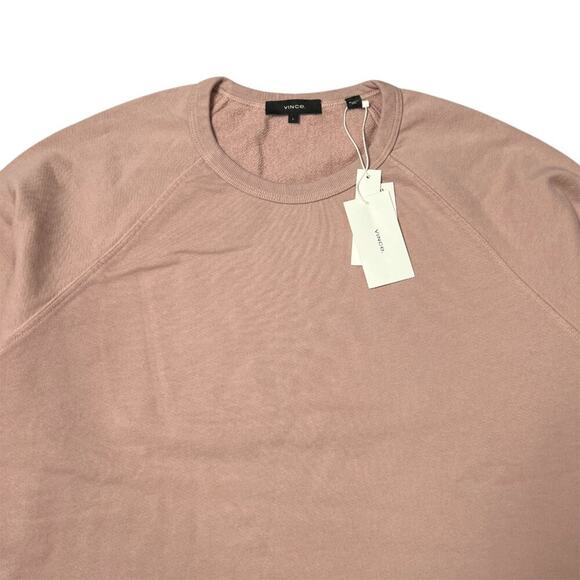 NEW VINCE Garment Dye Long Sleeve Crew Neck Tee SIZE L Cotton Sweatshirt NWT - Picture 7 of 13